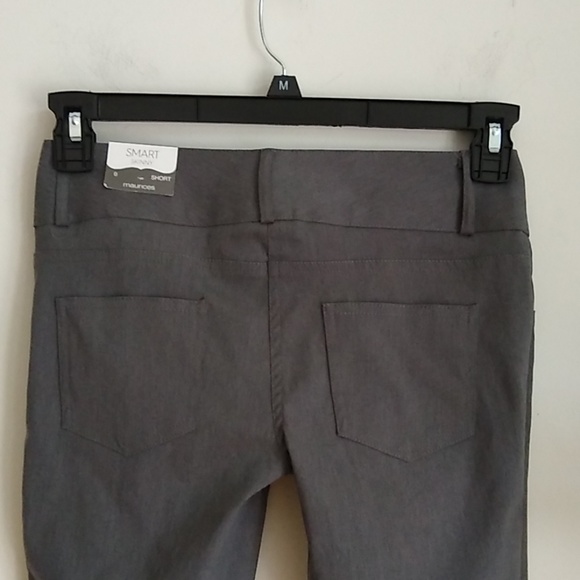 Maurices gray smart skinny pants short 0 - Picture 5 of 7